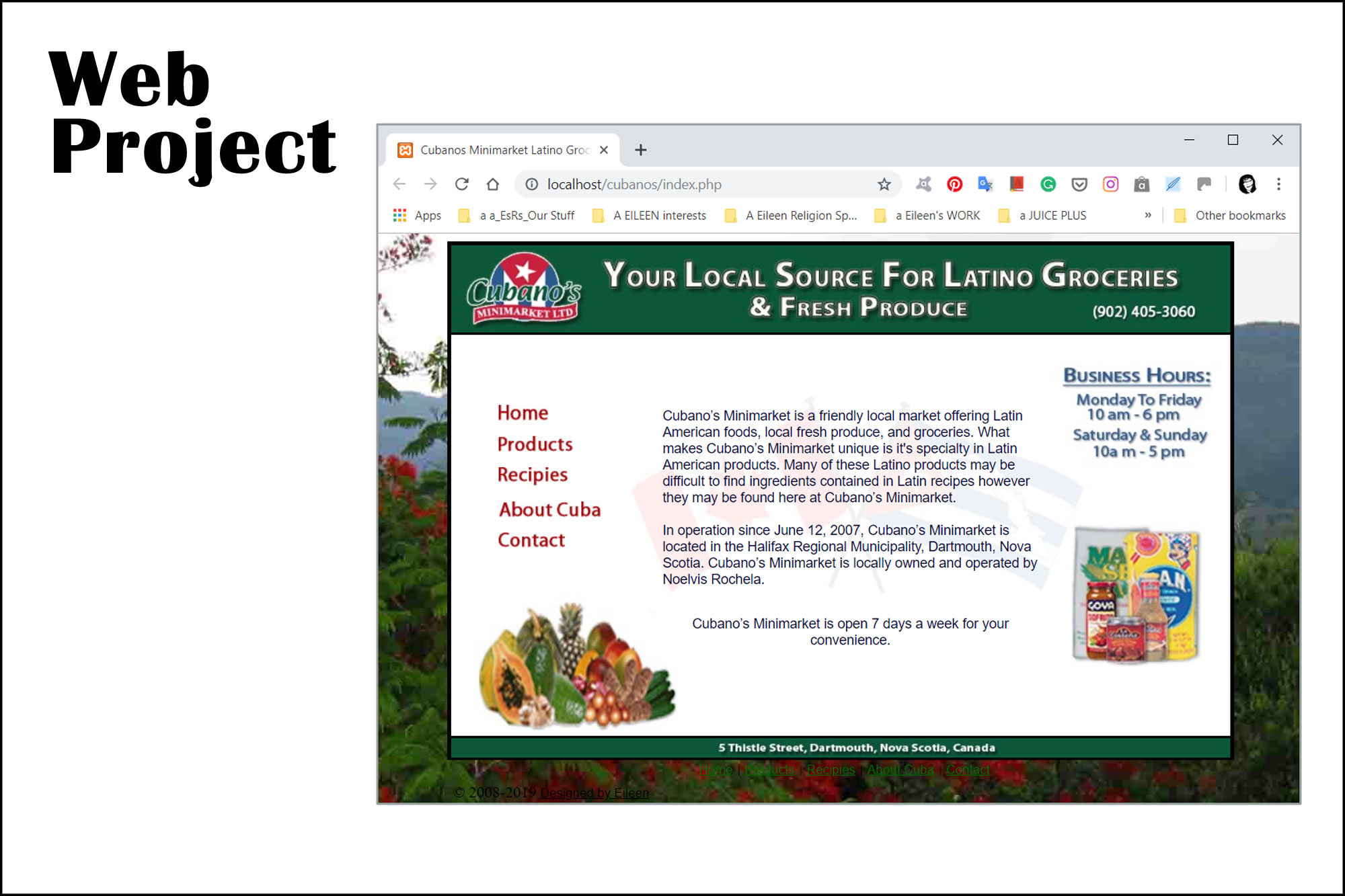 image of a website design